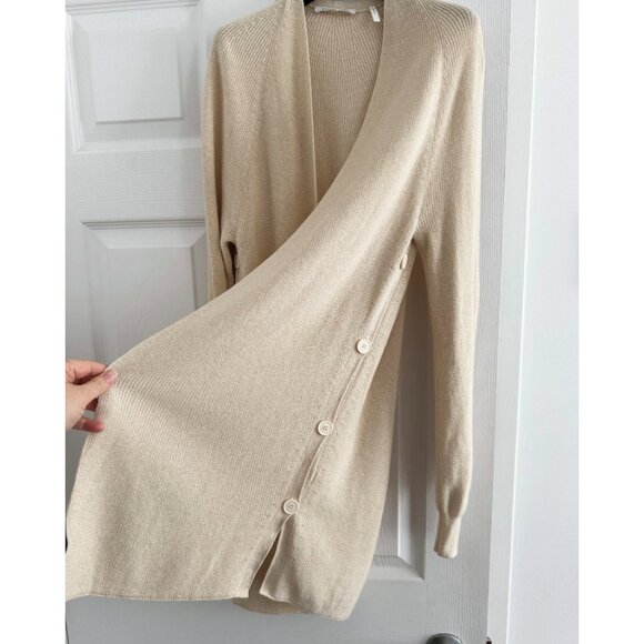 Helmut Lang Ivory Cardigan with Open Sides, Size Small - Picture 5 of 7